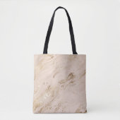 Gouden golven: Abstract marmer Tote Bag (Voorkant)