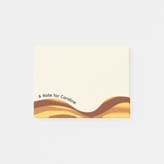 Gouden Golven Post-it® Notes (Voorkant)