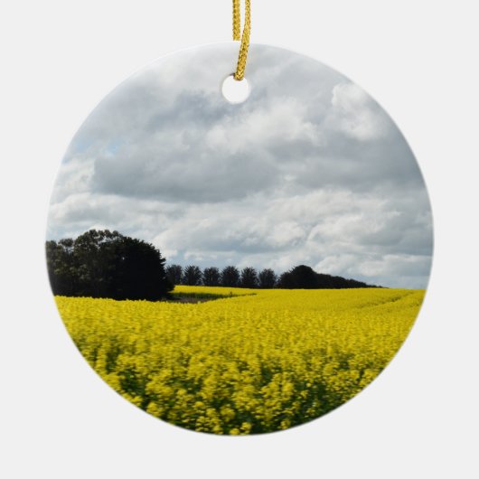 Gouden golven van Streatham Keramisch Ornament (Voorkant)