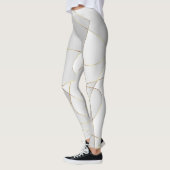 Gouden golvende lijnen leggings (Links)
