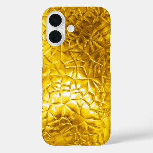gouden golvende textuur iPhone 16 hoesje