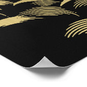 Gouden Gotische Tarot Kaart Bruiloft Welkom Groot  Poster (Hoek)