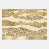 Gouden gouden glitter metallic glanzende folie chi inpakpapier vel (Voorkant 2)