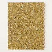 Gouden Gouden Glitter Nieuwjaar Planner (Achterkant)