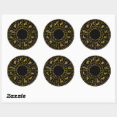 gouden gouden gouden stickers voor horoscoop- en d (Vel)