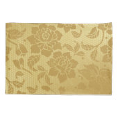 Gouden Gouden Honingraat Bloemen Floral Elegant Kussensloop (Achterkant)