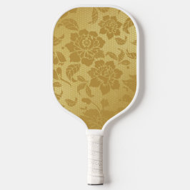 Gouden Gouden Honingraat Bloemen Floral Elegant Pickleball Paddle