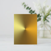 gouden gouden kunst briefkaart (Staand voorkant)