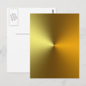gouden gouden kunst briefkaart (Voorkant / Achterkant)
