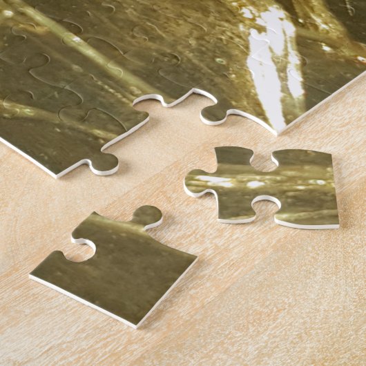 gouden gouden lampen schitterend festief goud legpuzzel (Zijkant)