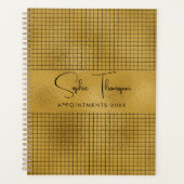 Gouden gouden rooster geplakt nieuwjaar planner (Voorkant)