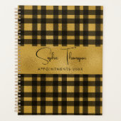Gouden gouden rooster plaid 2024 planner (Voorkant)