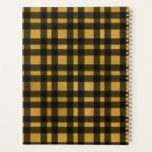 Gouden gouden rooster plaid 2024 planner (Achterkant)