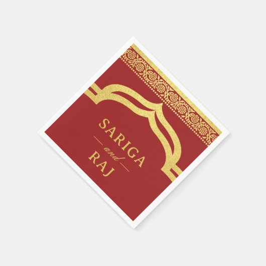 Gouden goudsbloem bloem Mundap luifel boog bruilof Servet (Hoek)