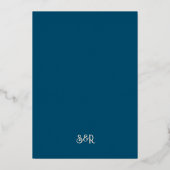 Gouden goudsbloem indiaanse bruiloft uitnodiging (Achterkant)