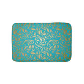 Gouden Gradiënt Bloemen Damask Badmat (Voorkant)