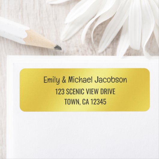 Gouden Gradiënt Chique Modern Elegant Glamoureus G Etiket (Insitu)