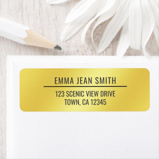 Gouden Gradiënt Chique Modern Elegant Glamoureus G Etiket (Insitu)