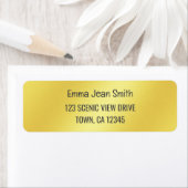 Gouden Gradiënt Chique Modern Elegant Glamoureus G Etiket (Insitu)