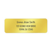 Gouden Gradiënt Chique Modern Elegant Glamoureus G Etiket (Voorkant)