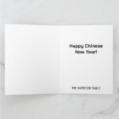 Gouden Gradiënt Jaar Van De Draak 2024 Nieuwjaar Kaart (Binnen)