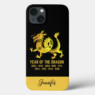 Gouden Gradiënt Jaar van de Dragon Zodiac Naam Zwa Case-Mate iPhone Case