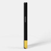 Gouden Gradiënt Jaar van de os Dierenriem Zwart iPhone Hoesje (Rechterkant)