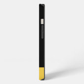 Gouden Gradiënt Jaar van de os Dierenriem Zwart iPhone Hoesje (Linkerkant)