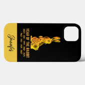 Gouden Gradiënt Jaar van het Konijn Zodiac Naam Zw Case-Mate iPhone Case (Achterkant (horizontaal))