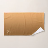 Gouden Gradiënt met Douanemonogram Bad Handdoek (Handdoek)