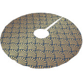 Gouden Gradiënt: Naadloze Art Deco Kerstboom Rok (Gekanteld)