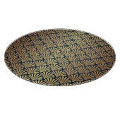 Gouden Gradiënt: Naadloze Art Deco Snijplank (Hoek)