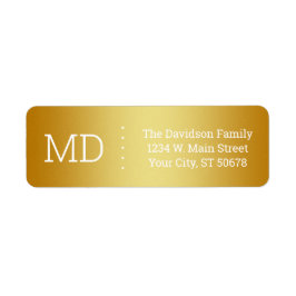 Gouden Gradiënt oppervlak Textuur Etiket