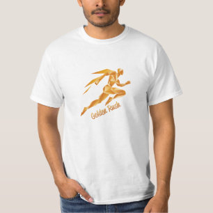 Gouden Grafisch & Tekst T-shirt