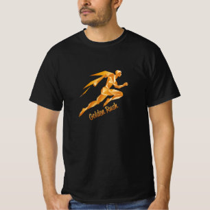 Gouden Grafisch & Tekst T-shirt