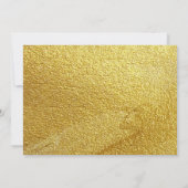 Gouden Grappige Moderne Gepersonaliseerde Bruidsjo Kaart (Achterkant)