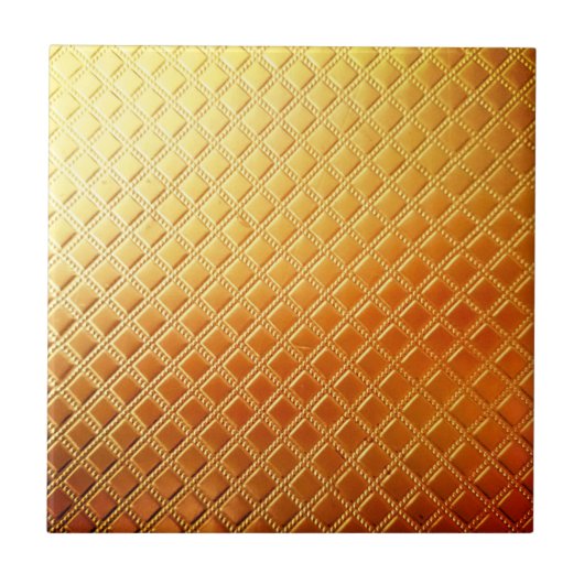 Gouden Grate Keramische Tegel Tegeltje (Voorkant)