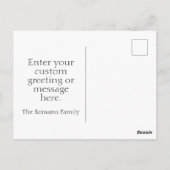 Gouden Grazie op Faded Italiaanse vlag Briefkaart (Achterkant)