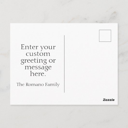 Gouden Grazie op Faded Italiaanse vlag Briefkaart (Achterkant)