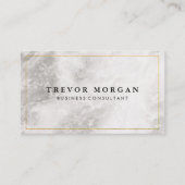 Gouden Grens Marmer Visitekaartje (Voorkant)