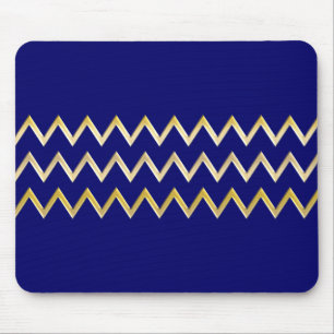 Gouden Grens - zigzag + uw rug & tekst Muismat