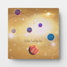 Gouden Grenzeloze Liefde Fotoplaat