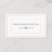 Gouden Grenzen / Elegant Element Visitekaartje (Achterkant)