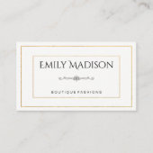 Gouden Grenzen / Elegant Element Visitekaartje (Voorkant)