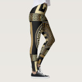 Gouden Griekse Sleutel Leggings (Rechts)