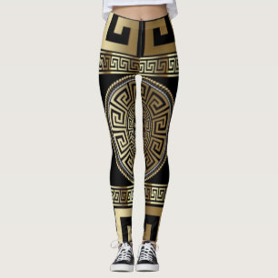 Gouden Griekse Sleutel Leggings