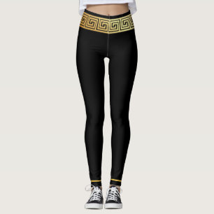 Gouden Griekse Sleutel  Leggings