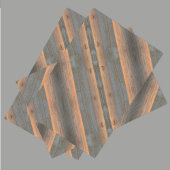 Gouden Grijs diagonaal Woodgrain Rustic Tissuepapier