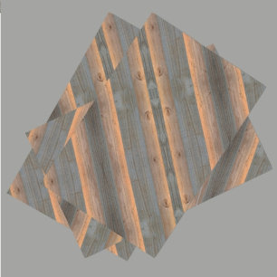 Gouden Grijs diagonaal Woodgrain Rustic Tissuepapier