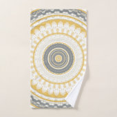 Gouden Grijze Mandala Bad Handdoek (Handdoek)